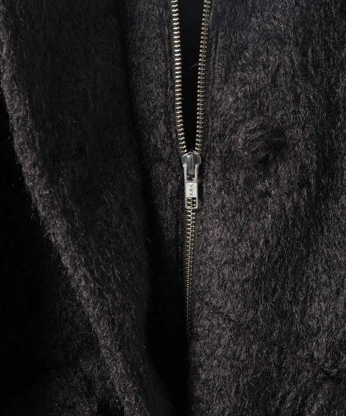 LEPSIM（レプシィム）の「シャギーミドルZIPブルゾン　612822（ブルゾン・レディース・ブラウン/オフホワイト/チャコールグレー・FREE）」の10枚目の写真