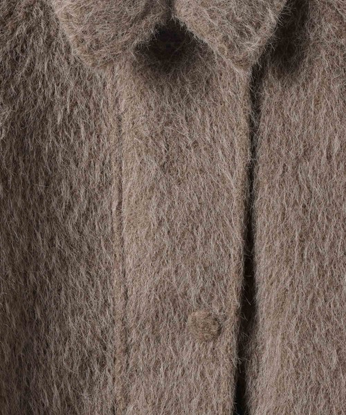 LEPSIM（レプシィム）の「シャギーミドルZIPブルゾン　612822（ブルゾン・レディース・ブラウン/オフホワイト/チャコールグレー・FREE）」の15枚目の写真