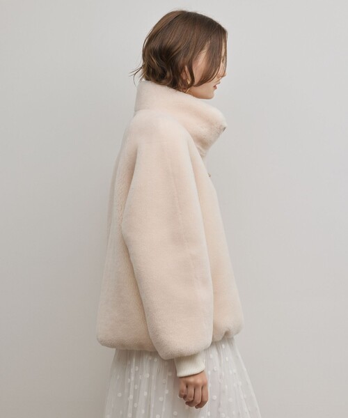 Diagram（ダイアグラム）の「ウールボアスタンドカラージャケット（その他アウター・レディース・キナリ/イエロー・36/38）」の15枚目の写真