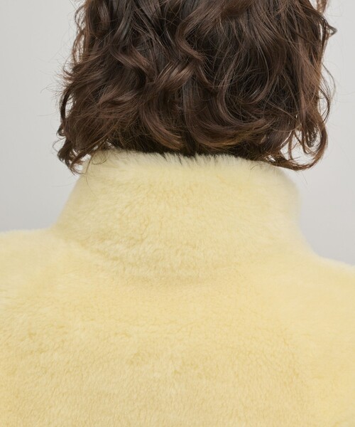 Diagram（ダイアグラム）の「ウールボアスタンドカラージャケット（その他アウター・レディース・キナリ/イエロー・36/38）」の6枚目の写真