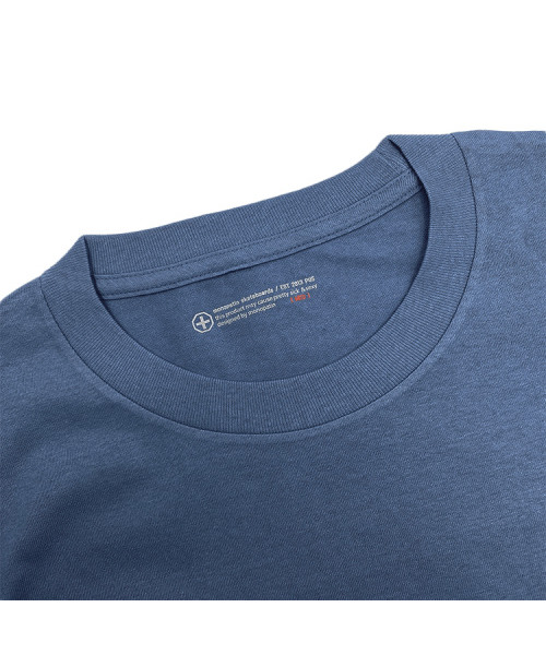 MONOPATIN(モノパティン)の「monopatin x Hej t shirt - slate blue(Tシャツ/カットソー・レディース・その他・MEDIUM/LARGE)」の4枚目の写真
