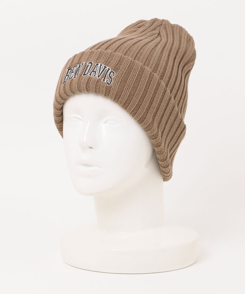 Right-on（ライトオン）の「【BEN DAVIS】コットンニットカレッジワッチ（ニットキャップ/ビーニー・メンズ・グレー/ワイン/ベージュ/ブラック・フリー）」の3枚目の写真