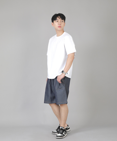 SAINTCREW(セントクルー)の「Rネック無地半袖Tシャツ BRS-826 ホワイト(Tシャツ/カットソー・メンズ・その他・MEDIUM/LARGE/X-LARGE/XX-LARGE)」の4枚目の写真