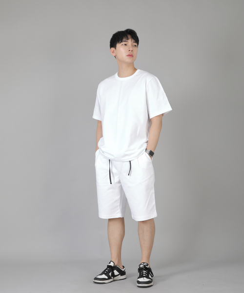 SAINTCREW(セントクルー)の「Rネック無地半袖Tシャツ BRS-826 ホワイト(Tシャツ/カットソー・メンズ・その他・MEDIUM/LARGE/X-LARGE/XX-LARGE)」の6枚目の写真