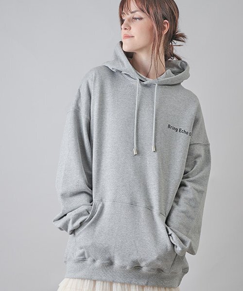 BEOM（ボム）の「メルティングデイジー オーバーサイズ フードパーカー [メランジグレー]（パーカー・メンズ・その他・LARGE/MEDIUM/SMALL）」の11枚目の写真