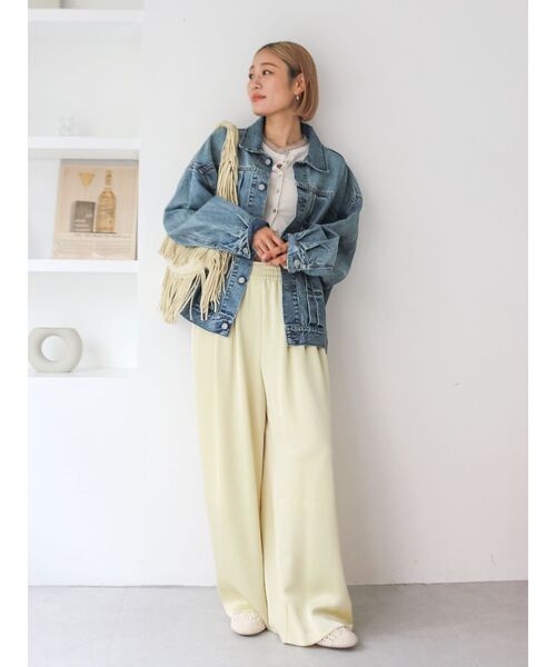 Ungrid(アングリッド)の「ルーズシルエットデニムジャケット(デニムジャケット・レディース・ブルー・FREE)」の6枚目の写真