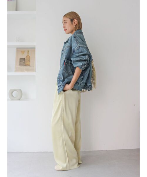 Ungrid(アングリッド)の「ルーズシルエットデニムジャケット(デニムジャケット・レディース・ブルー・FREE)」の7枚目の写真