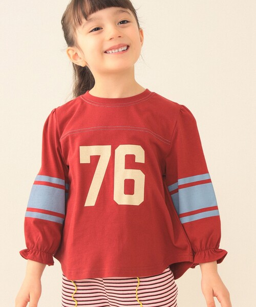BEAMS mini（ビームスミニ）の「ナンバリング プリント Tシャツ 2026SS（90～140cm）（Tシャツ/カットソー・キッズ・ネイビー/レッド・110/90/100/120/130/140）」の13枚目の写真
