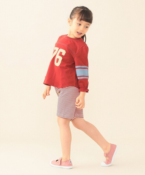 BEAMS mini（ビームスミニ）の「ナンバリング プリント Tシャツ 2026SS（90～140cm）（Tシャツ/カットソー・キッズ・ネイビー/レッド・110/90/100/120/130/140）」の3枚目の写真