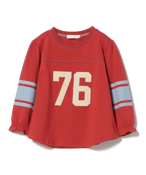 BEAMS mini（ビームスミニ）の「ナンバリング プリント Tシャツ 2026SS（90～140cm）（Tシャツ/カットソー・キッズ・ネイビー/レッド・110/90/100/120/130/140）」の4枚目の写真
