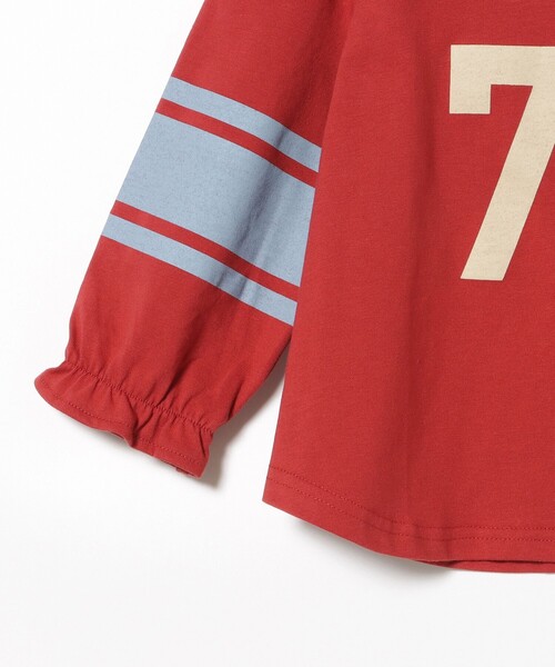 BEAMS mini（ビームスミニ）の「ナンバリング プリント Tシャツ 2026SS（90～140cm）（Tシャツ/カットソー・キッズ・ネイビー/レッド・110/90/100/120/130/140）」の6枚目の写真