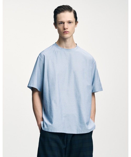 SOPHNET.(ソフネット)の「DOUBLE LOCK STITCH TEE(Tシャツ/カットソー・メンズ・ライトブルー/ブラック/ベージュ・5/4/3/2/1)」の5枚目の写真