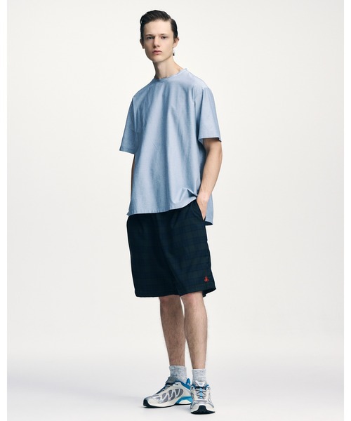 SOPHNET.(ソフネット)の「DOUBLE LOCK STITCH TEE(Tシャツ/カットソー・メンズ・ライトブルー/ブラック/ベージュ・5/4/3/2/1)」の4枚目の写真