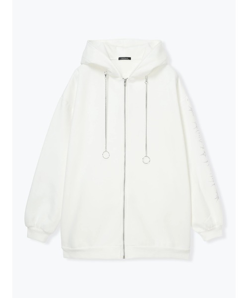 ねこ耳ファーしっぽ付き裏起毛ジップパーカー（パーカー）｜NOEMIE