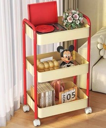 Made in I（メイドインアイ）の「配色カラーキャスター付き3段ワゴン（収納グッズ）」