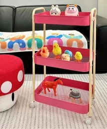 Made in I（メイドインアイ）の「配色カラーキャスター付き3段ワゴン（収納グッズ）」