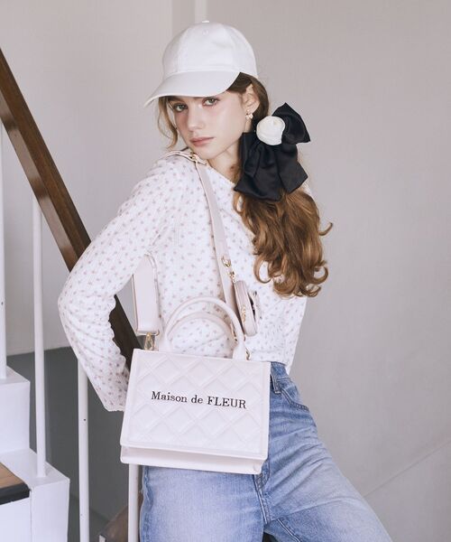 ミニポーチ付きキルティングトートバッグ（ハンドバッグ）｜Maison de