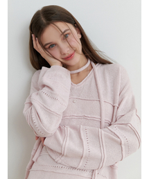 RE_L（リエル）の「Soup overfit v knit (lilac pink)（ニット/セーター）」