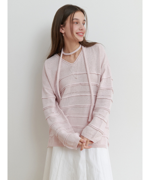RE_L（リエル）の「Soup overfit v knit (lilac pink)（ニット/セーター・レディース・その他・FREE）」の5枚目の写真