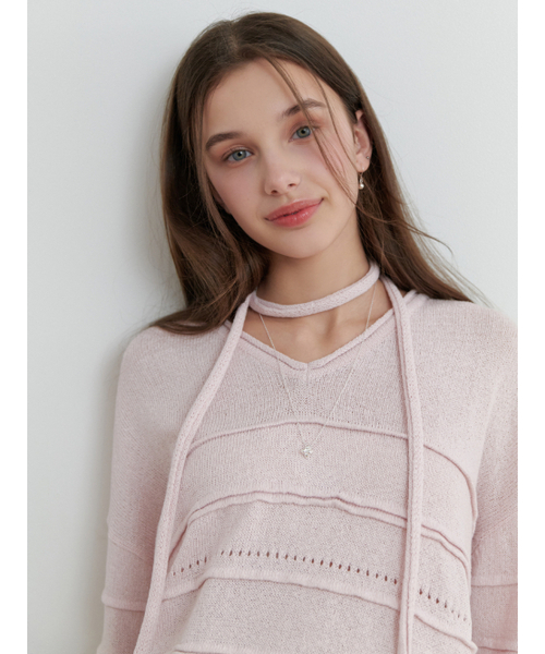 RE_L（リエル）の「Soup overfit v knit (lilac pink)（ニット/セーター・レディース・その他・FREE）」の6枚目の写真