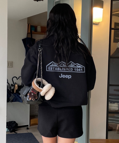 JEEP（ジープ）の「[360g] M-ロゴ 半ジップ スウェット (JR5TSU838BB)（スウェット・レディース・その他・SMALL/MEDIUM/LARGE/X-LARGE/2XL）」の3枚目の写真