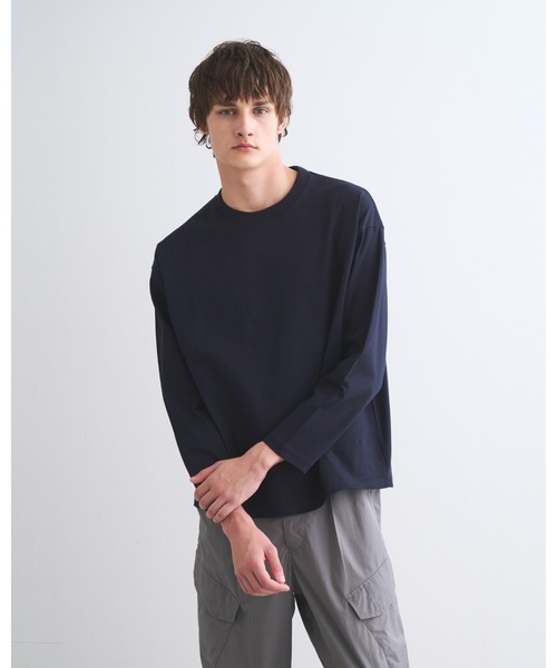 Traditional Weatherwear（トラディショナルウェザーウェア）の「TEE 001（Tシャツ/カットソー・メンズ・ブラック/ネイビー/トップグレー・L/M/S）」の4枚目の写真