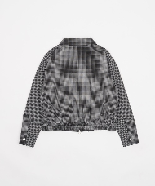 FEKETE（フェケテ）の「check frill shirt blouson / チェックフリルシャツブルゾン（ブルゾン・レディース・ブラック/ベージュ・LARGE/MEDIUM/SMALL）」の8枚目の写真