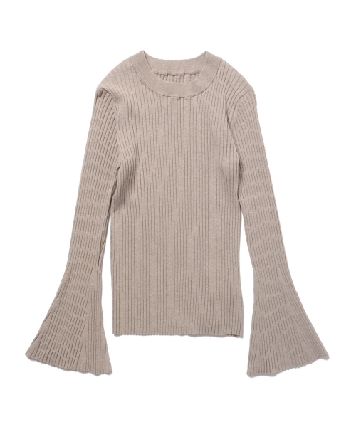 Ray BEAMS（レイビームス）の「◇RBS / リブ フレアスリーブ クルーネック（ニット/セーター・レディース・オフホワイト/ネイビー/ベージュ・ONE SIZE）」の21枚目の写真