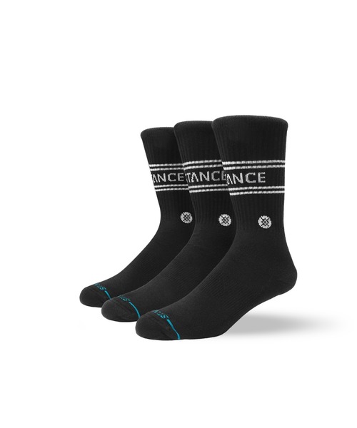 STANCE（スタンス）の「【STANCE/スタンス】VITAL 3 PACK CREW / ギフトにも最適！ 3Pパックソックス（3足組）（ソックス/靴下・メンズ・ブラック・LARGE）」の5枚目の写真