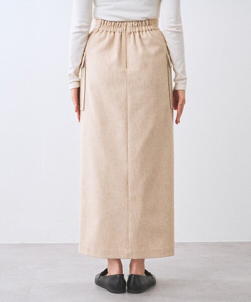 RIVE DROITE（リヴドロワ）の「【上品な装いに】エコツイードポケットスカート（スカート・レディース・ブラウン/ベージュ・36/38）」の9枚目の写真