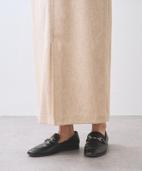 RIVE DROITE（リヴドロワ）の「【上品な装いに】エコツイードポケットスカート（スカート・レディース・ブラウン/ベージュ・36/38）」の6枚目の写真