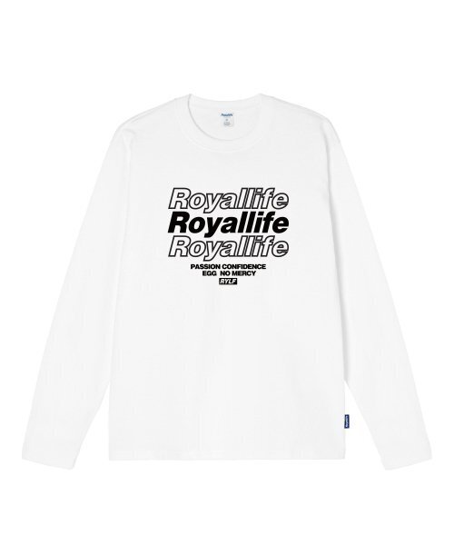 ROYALLIFE（ロイヤルライフ）の「RLL201マルチロゴロングスリーブ - ホワイト（Tシャツ/カットソー・レディース・その他・LARGE/X-LARGE）」の3枚目の写真