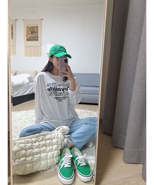 ROYALLIFE（ロイヤルライフ）の「RLL201マルチロゴロングスリーブ - ホワイト（Tシャツ/カットソー・レディース・その他・LARGE/X-LARGE）」の5枚目の写真