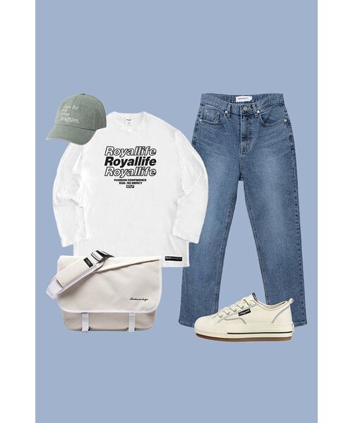 ROYALLIFE（ロイヤルライフ）の「RLL201マルチロゴロングスリーブ - ホワイト（Tシャツ/カットソー・レディース・その他・LARGE/X-LARGE）」の9枚目の写真