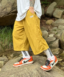 PEACEOFMIND（ピースオブマインド）の「ナイロンツーピンタックバミューダパンツ（マスタード）（その他パンツ）」
