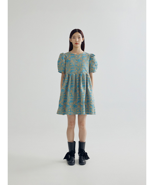 BOMNAL BOUTIQUE(ボムナルブティック)の「3Dミニドレス_スカイ/イエロー(ワンピース・レディース・その他・SMALL/MEDIUM)」の1枚目の写真