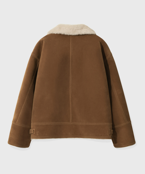 KIIMUIR(キミュア)の「スエードムートン_キャメル(ムートンコート・メンズ・キャメル・MEDIUM/LARGE/X-LARGE)」の2枚目の写真
