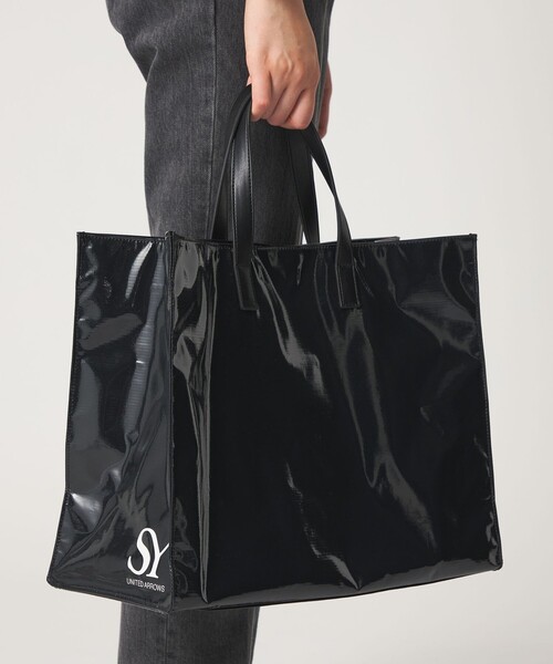 SY UNITED ARROWS(シーユナイテッドアローズ)の「<SY>レクタングル トート(トートバッグ・レディース・シルバー/ブラック・FREE)」の3枚目の写真