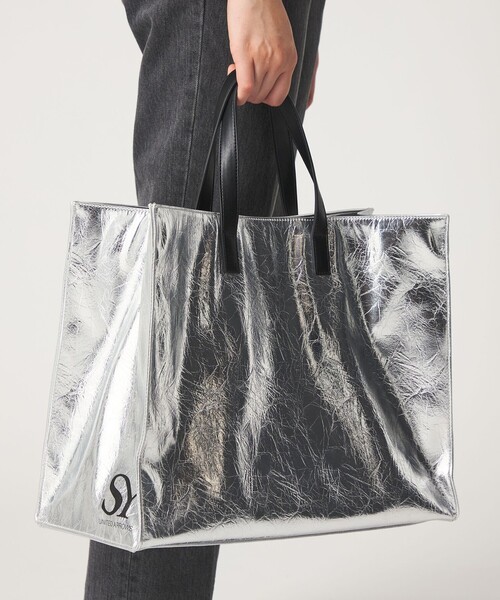 SY UNITED ARROWS(シーユナイテッドアローズ)の「<SY>レクタングル トート(トートバッグ・レディース・シルバー/ブラック・FREE)」の5枚目の写真
