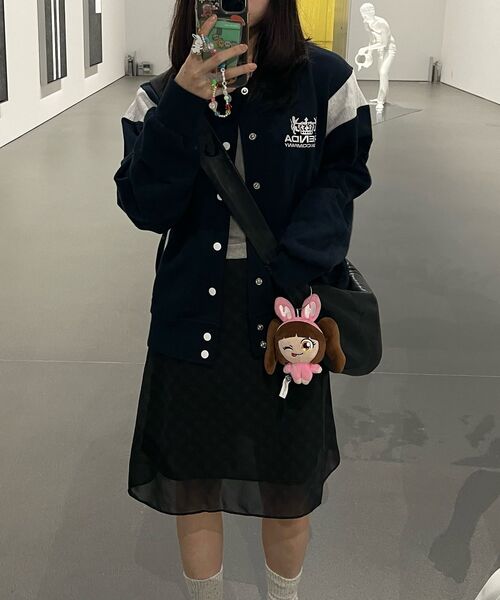 PRENDA(プレンダ)の「SWEAT VARSITY JACKET NAVY(スタジャン・レディース・その他・SMALL)」の10枚目の写真