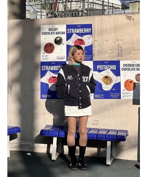 PRENDA(プレンダ)の「SWEAT VARSITY JACKET NAVY(スタジャン・レディース・その他・SMALL)」の17枚目の写真