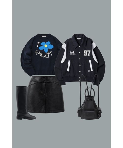 PRENDA(プレンダ)の「SWEAT VARSITY JACKET NAVY(スタジャン・レディース・その他・SMALL)」の19枚目の写真