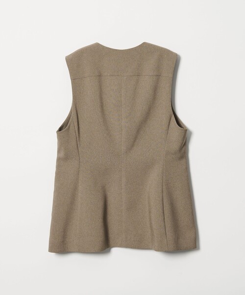BEAUTY&YOUTH UNITED ARROWS（ビューティーアンドユースユナイテッドアローズ）の「【WEB限定 Wardrobe DAILY MINIMAL】メランジ ペプラムベスト ウォッシャブル（ベスト・レディース・モカ/ブラック・S/M）」の15枚目の写真