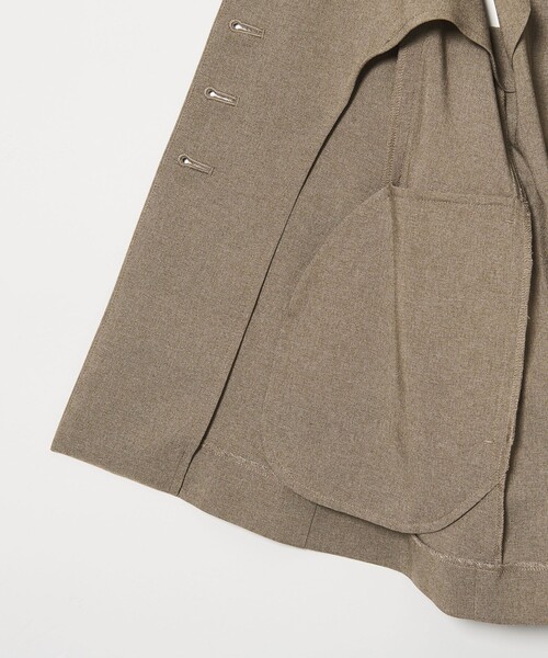 BEAUTY&YOUTH UNITED ARROWS（ビューティーアンドユースユナイテッドアローズ）の「【WEB限定 Wardrobe DAILY MINIMAL】メランジ ペプラムベスト ウォッシャブル（ベスト・レディース・モカ/ブラック・S/M）」の11枚目の写真