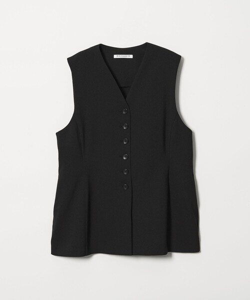 BEAUTY&YOUTH UNITED ARROWS（ビューティーアンドユースユナイテッドアローズ）の「【WEB限定 Wardrobe DAILY MINIMAL】メランジ ペプラムベスト ウォッシャブル（ベスト・レディース・モカ/ブラック・S/M）」の8枚目の写真