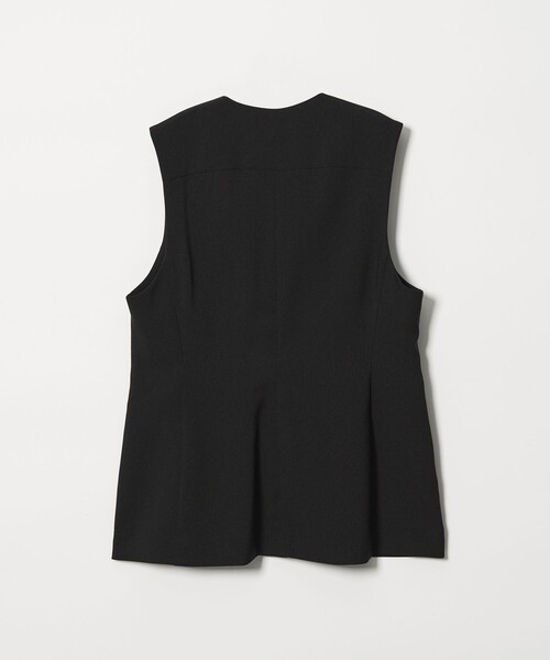BEAUTY&YOUTH UNITED ARROWS（ビューティーアンドユースユナイテッドアローズ）の「【WEB限定 Wardrobe DAILY MINIMAL】メランジ ペプラムベスト ウォッシャブル（ベスト・レディース・モカ/ブラック・S/M）」の7枚目の写真