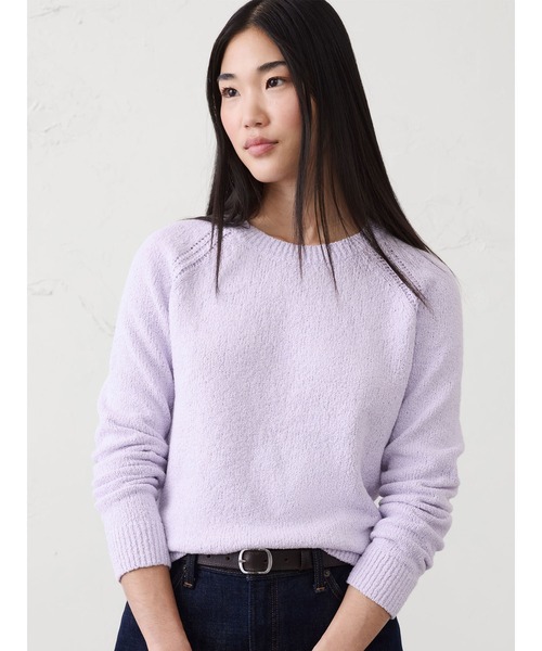BANANA REPUBLIC FACTORY STORE(バナナリパブリック ファクトリーストア)の「BANANA REPUBLIC FACTORY STORE ブークレ ラグラン セーター(ニット/セーター・レディース・ライラック・XS/L/M/S)」の1枚目の写真