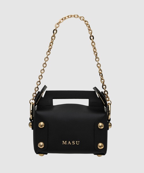 MASU(エムエーエスユー)の「LEATHER CAKE BAG(ハンドバッグ・メンズ・ブラウン系その他/モスグリーン/ブラック・ONESIZE)」の2枚目の写真