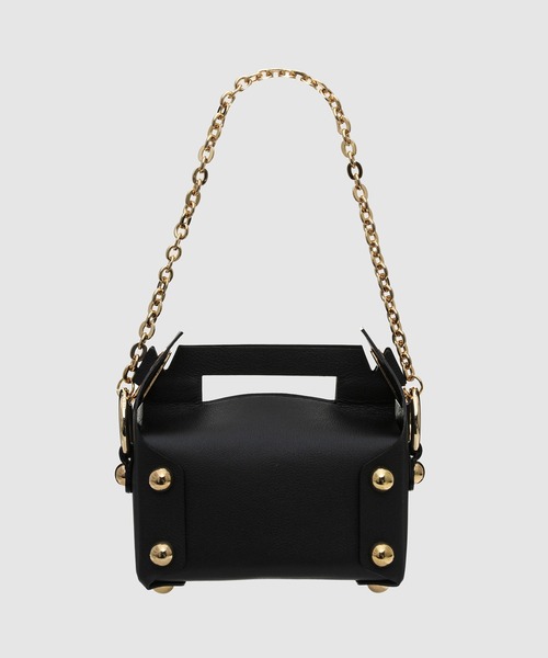 MASU(エムエーエスユー)の「LEATHER CAKE BAG(ハンドバッグ・メンズ・ブラウン系その他/モスグリーン/ブラック・ONESIZE)」の4枚目の写真