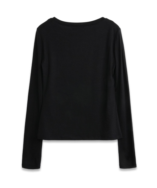 DOFFSEPT(ドフセプト)の「Lettering Long Sleeve in Black(Tシャツ/カットソー・レディース・その他・FREE)」の3枚目の写真